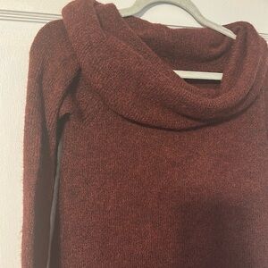 Maroon Cowl Neck Sweater